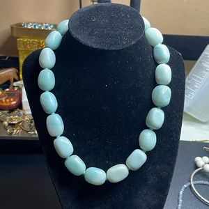 925 GSJ pame blue jade Necklace